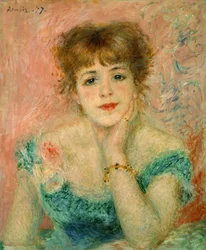 Portret van de actrice Jeanne Samary, 1877 (studie)